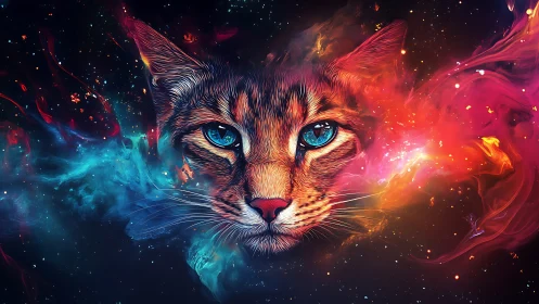 Luminous Feline: Cosmic Entity with Turbulent Energy Streams