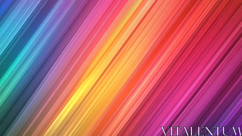 Radiant diagonal light streaks blend into vivid rainbow hues.