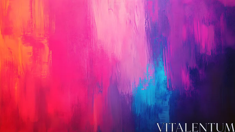 Vibrant magenta and cyan abstract gradient blurs vertical