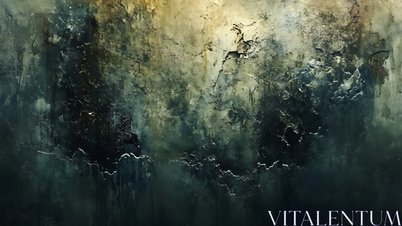 Textured abstract wall reveals moody light and shadow drama