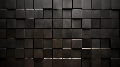 Midnight cubes murmur softly in a grid of quiet light