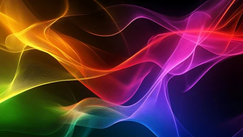 Spectral wavefront interference of multicolor luminous filaments.