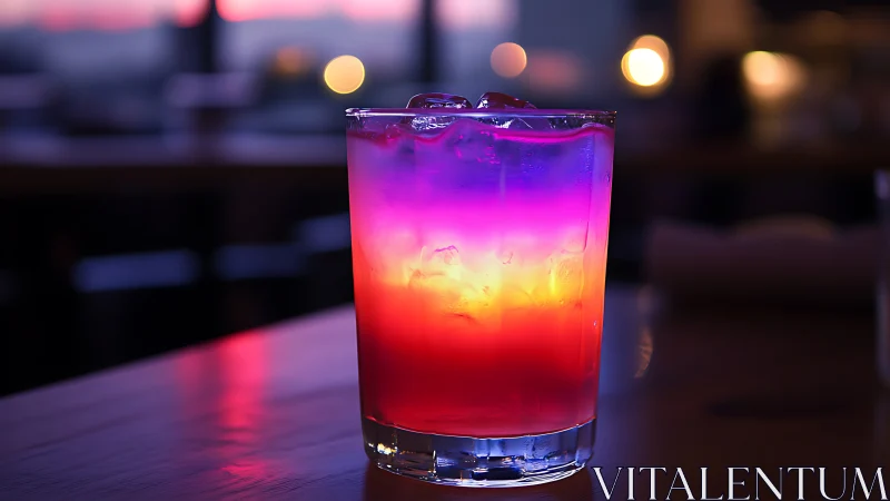 Twilight Alchemy: Neon Gradient Cocktail Dreams.