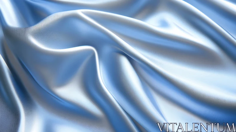 Specular light caustics on simulated blue satin cloth surface