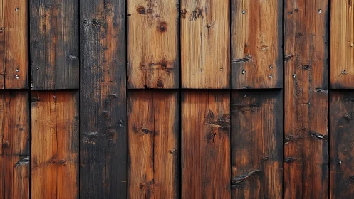 Reclaimed Wood Flooring Displays Rich Patina and Varied Tonal Depth Throughout