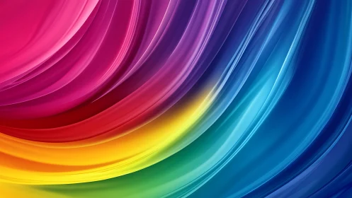 Color rivers rush across glassy waves in liquid motion