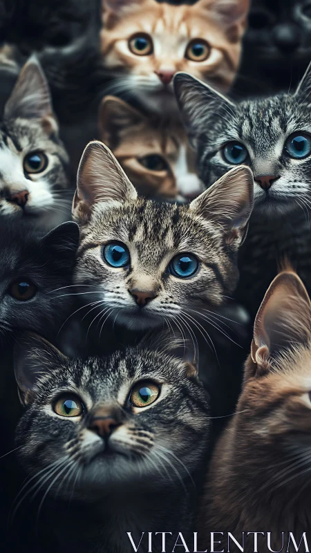 A Curious Gathering of Blue-Eyed Cats.