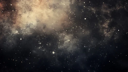 Stellar field rendering shows dense dust clouds and light