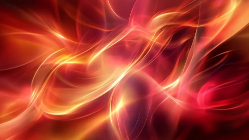 Luminous Energy Waves Through Fiery Space.