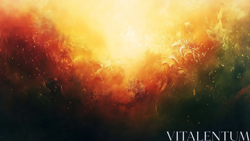 Atmospheric abstract light burst with radiant color gradients.