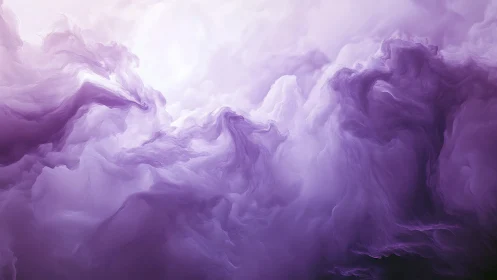 Lavender stormclouds drift through a dream-soaked skyscape.
