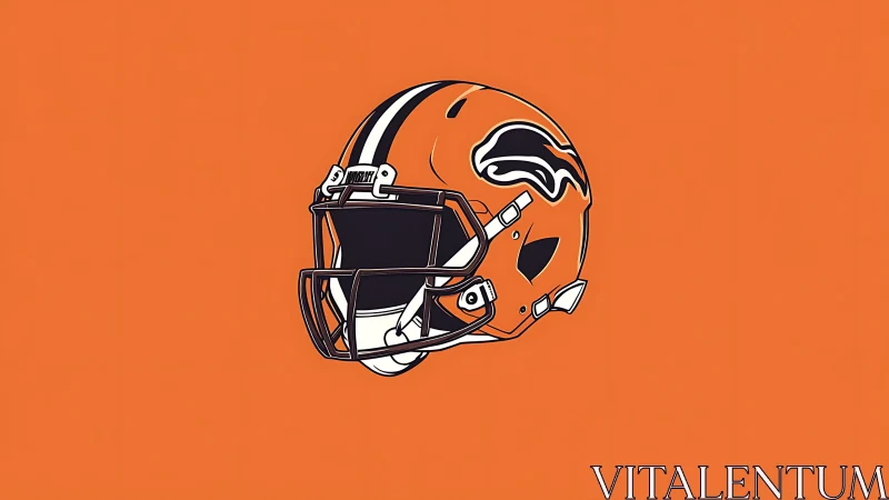 Helmet floats in a blaze of orange, humming with game-night lore