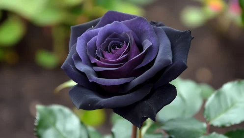Midnight Rose Blooming: Where Shadows Paint Velvet Dreams.