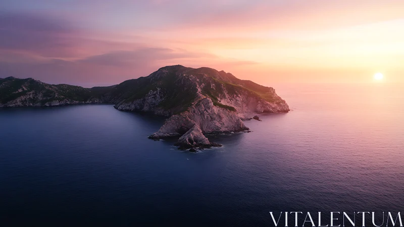 Mediterranean Archipelago at Golden Hour Dawn.