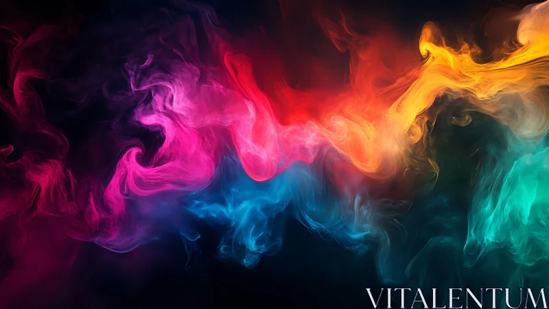 Chromatic nebulae swirl in luminous, painterly motion.