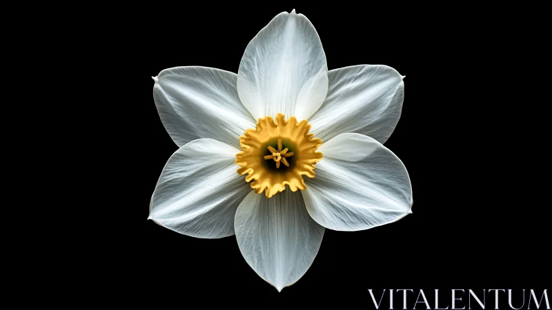 Daffodil's Golden Heart: Spring's Luminous Bloom.