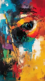 Color storms converge to sculpt one restless watching eye