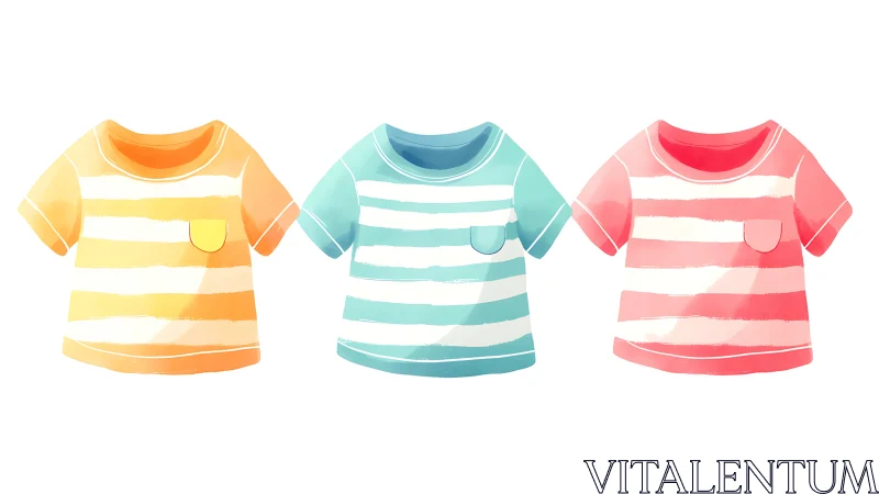 Cheerful Striped Shirts for Little Ones.