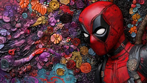 Deadpan hero drifts past a candy-coil storm of color and chaos