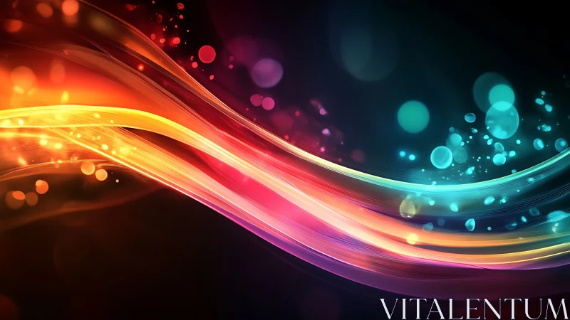 Chromatic photon streamlines with dynamic bokeh field dynamics.