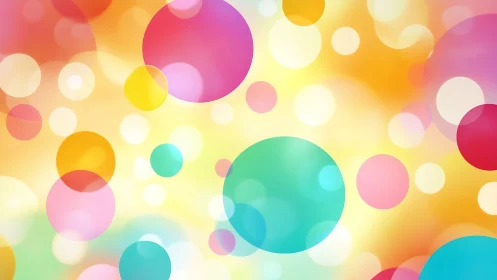 Colorful bubbles drift through a sunlit sherbet dreamscape