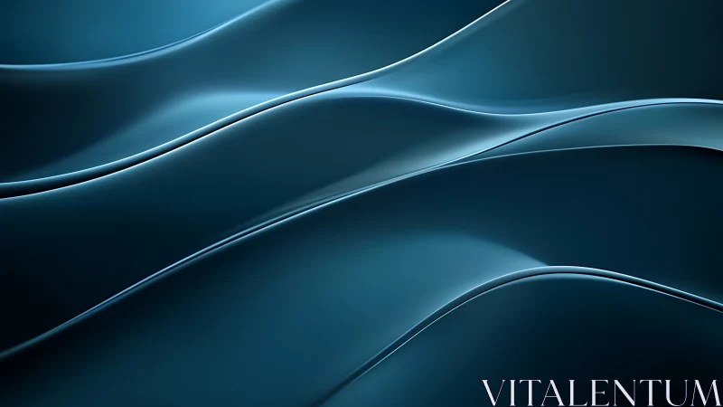 Gentle teal waves flowing in a calm, meditative rhythm.