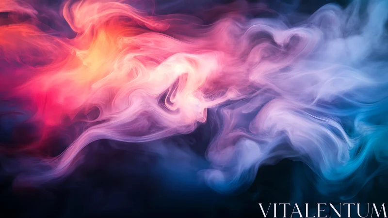 Nebula swirls dance in neon clouds of fire and frost.