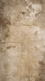 Weathered plaster wall with cracks and aged texture.