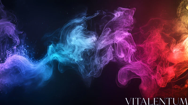 Chromatic nebulae swirl like dancing spirits across darkness