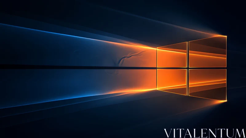 Geometric light panels form a rectangular grid on dark background