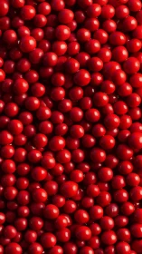 Glossy Red Spheres in Dense Cluster Formation with Specular Highlights