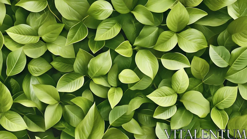 Lush green foliage forms a seamless natural leaf pattern.