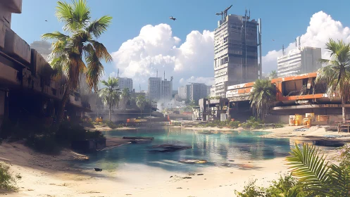 Sunken City Lagoon Dreams Between Concrete Ruins.