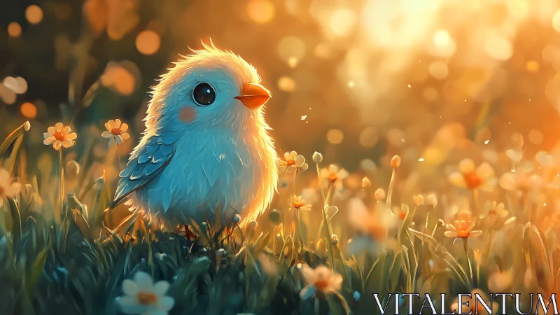 Cerulean Songbird's Golden Hour Dream.