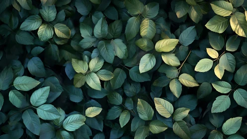 Moonlit leaf choir murmurs in layered emerald hush.