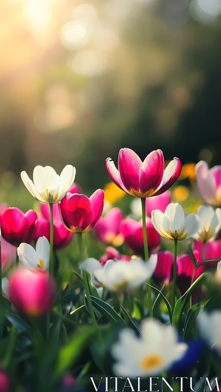 Radiant Tulip Symphony: Spring's Most Dazzling Color Festival.