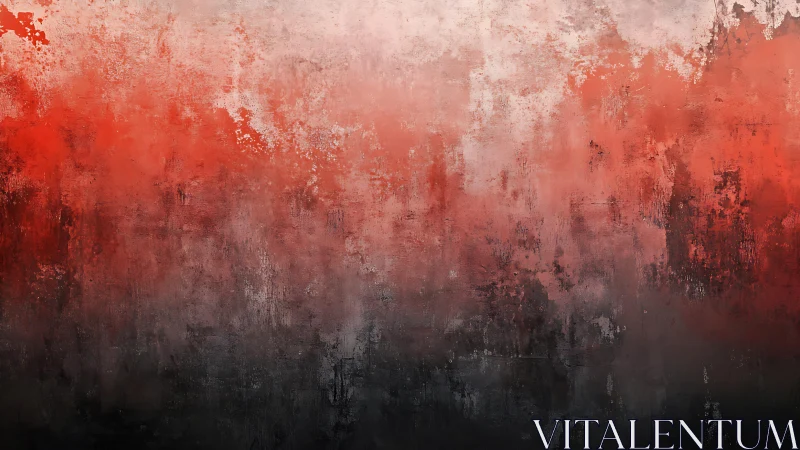 Bold red and black grunge abstract texture with faded edges.