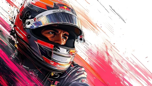 Helm of wildfire speed shattering the white horizon.