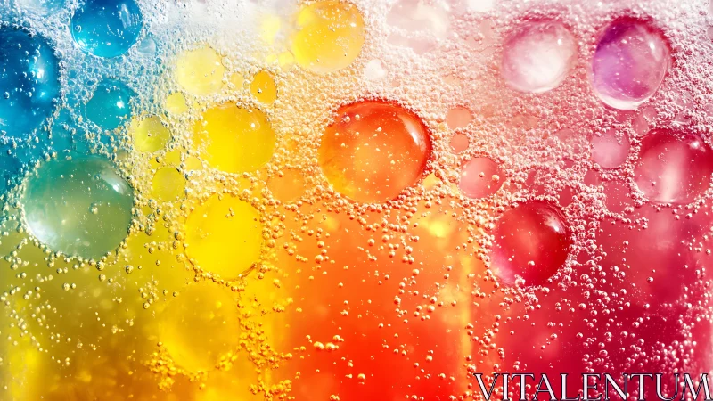 Chromatic bubble nebula drifting through sparkling soda light.