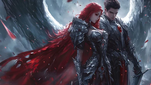 Crimson warlocks lean into stormlight, armor singing softly