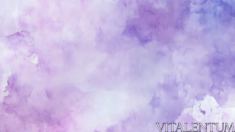 Lavender cloudwash drifts across a dreamy watercolor sky.