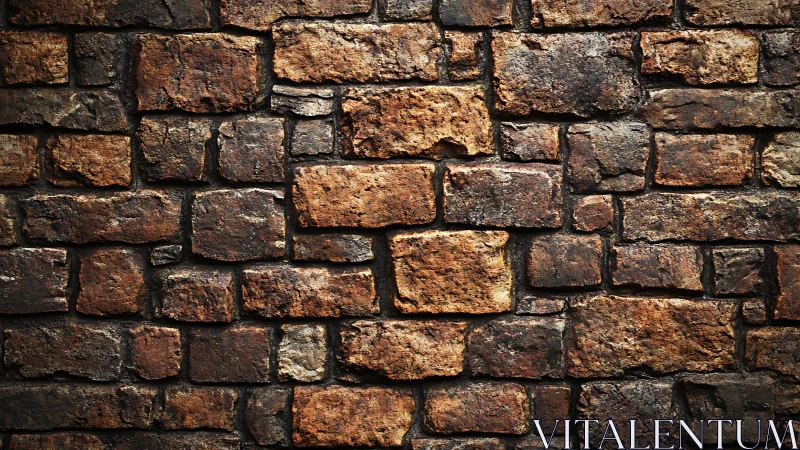 Rustic old stone brick wall texture with warm earthy tones.