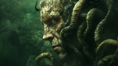 Drowned elder awakens within a forest of writhing tentacles.