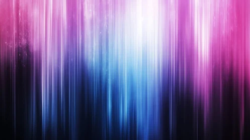 Vibrant Vertical Light Streaks in Pink and Blue Abstract Art.