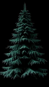 Midnight evergreen stands like a quiet forest cathedral.