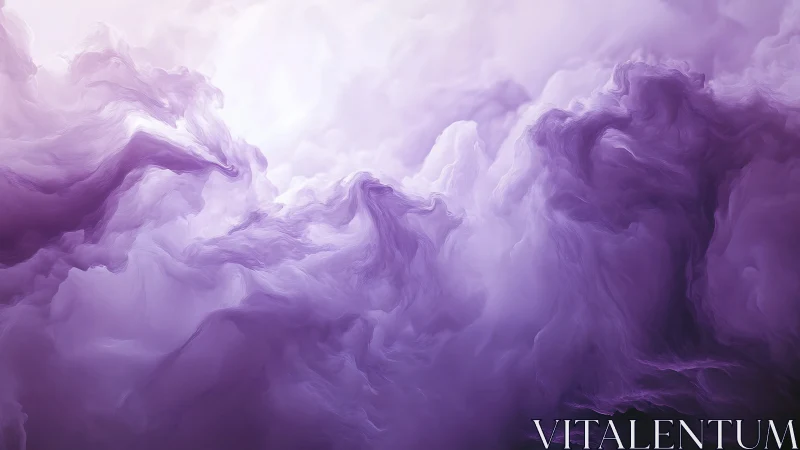 Lavender stormclouds drift through a dream-soaked skyscape.