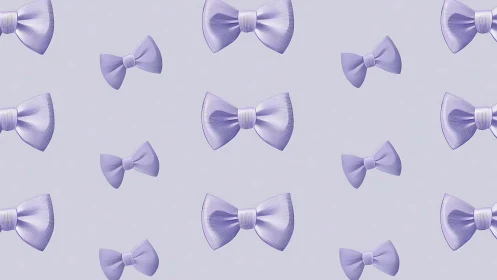 Charming Purple Bows Create a Delightful Repeating Pattern