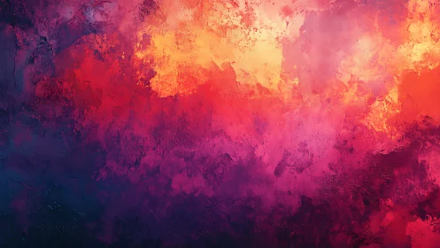 Soft embers of dusk swirling through a dreamy painted sky.