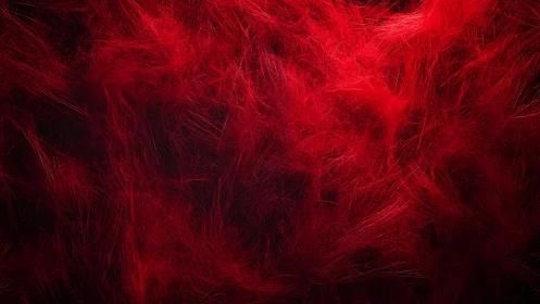Vivid Red Abstract Texture with Wispy Brushstroke Effect.