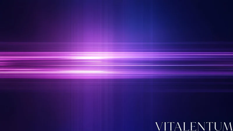 Futuristic purple light streaks on dark background, digital style.